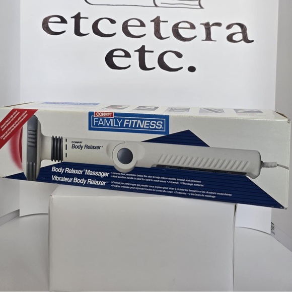 Conair Family Fitness Body Trainer Wand Massager 4 Surfaces Angled Reach 2 Speed - Picture 2 of 4